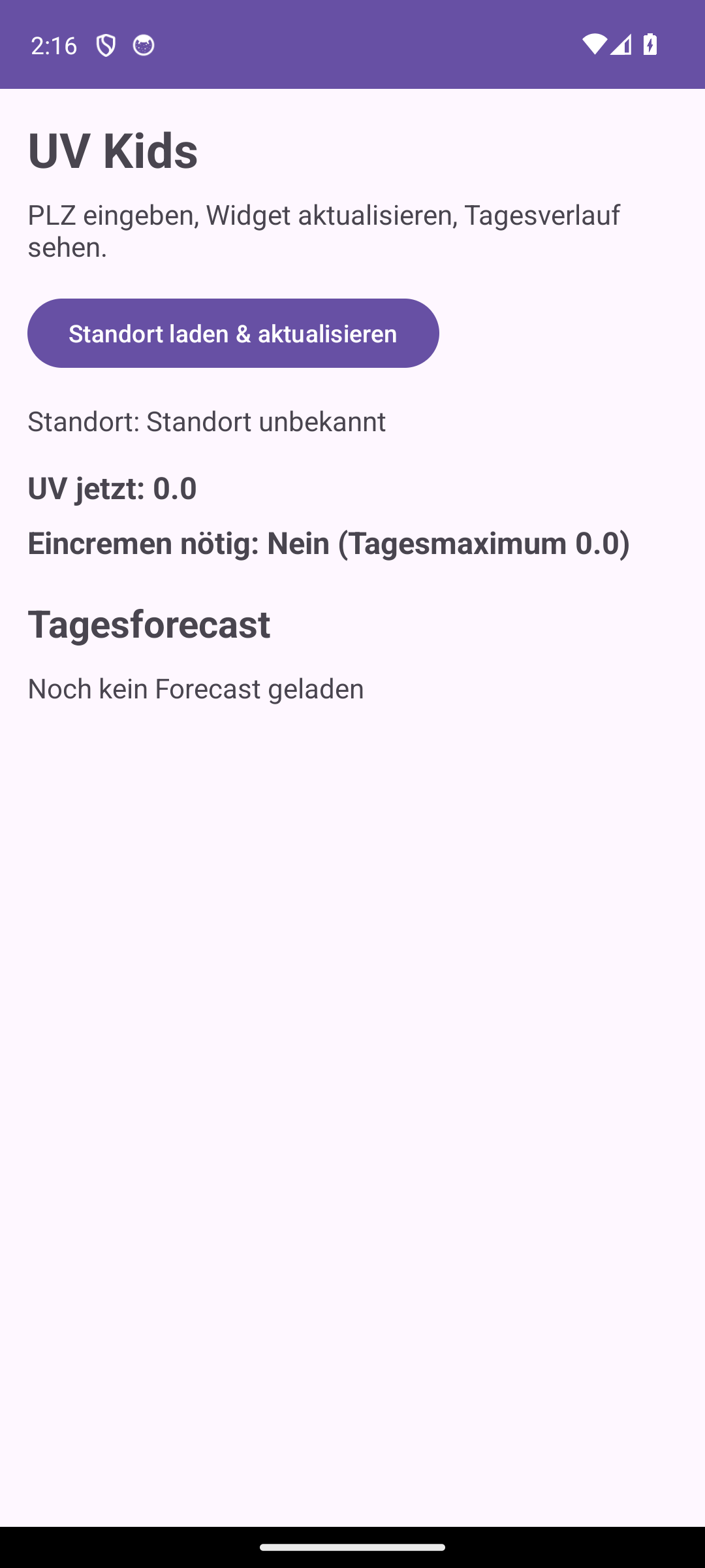 Screenshot aus UV Kids